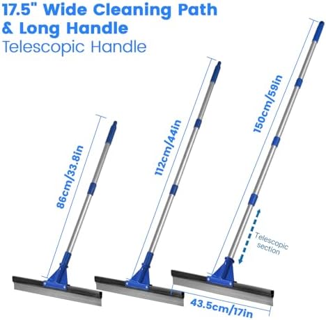 Floor Squeegee for Concrete Floor, Rubber Broom - Image 3