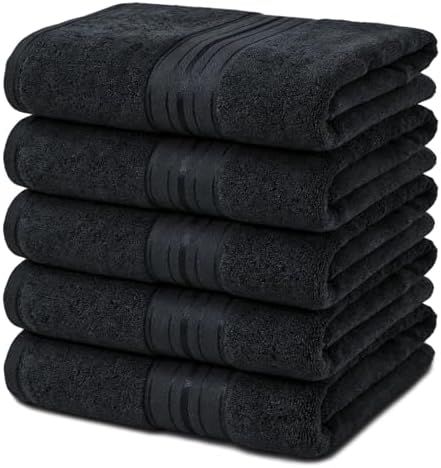 Luxury Hand Towels Set for Bathroom, 5 Pack by meishiqi