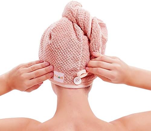 M-bestl 2 Pack Hair Drying Towels, Hair Wrap Towels, Absorbent Microfiber Hair - Image 3