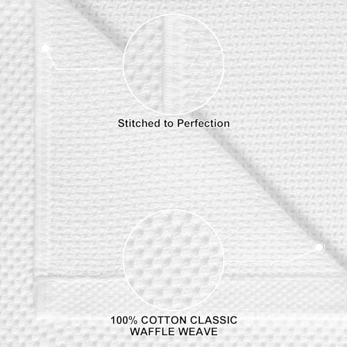 Homaxy 8 Pack 100% Cotton Kitchen Towels and Dishcloths Set - Image 2