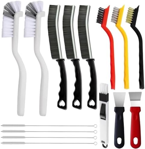 15pcs Crevice Cleaning Brush, Hard Bristle Scrub Brushes Tools by Unknown
