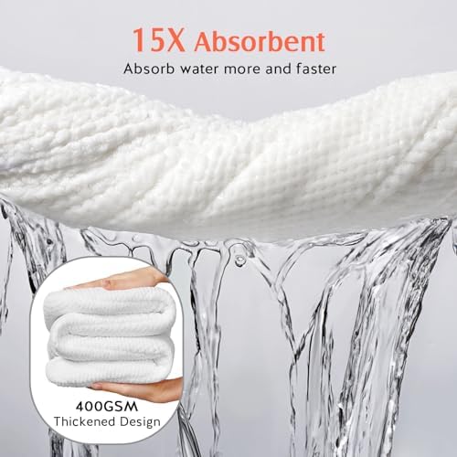 YFONG 2 Pack Large Microfiber Hair Towel Wrap - Image 2