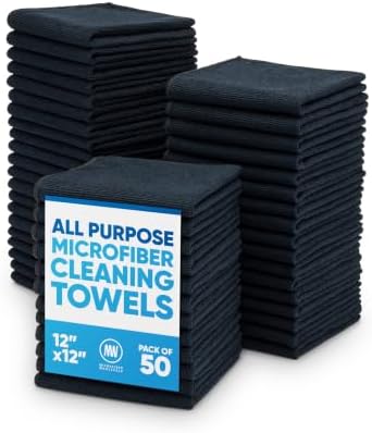 Microfiber Wholesale 12" x 12" Cleaning Cloths Reusable Towels, Wash Rags by MicrofiberWholesale