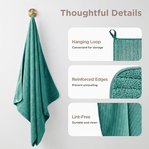 8 Piece Bath Towels Set, 2 Oversized 35 * 70 in Bath, 2 Hand, 4 Wash - Image 6
