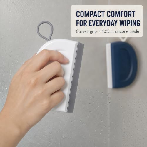 Small Squeegee, 2 Pack with Adhesive Hooks - Image 7