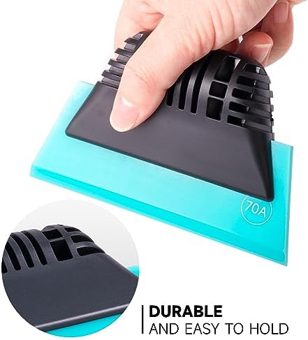 FOSHIO 3 Pack Different Hardness Small Squeegee, Non-Slip Handle Rubber PPF - Image 3