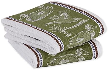DII Woodlands Collection Dishtowel Set, Duck Jacquard, 2 Piece - Image 4