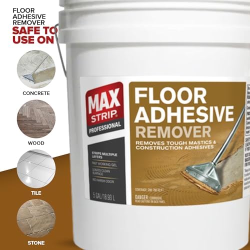 Max Strip Floor Adhesive Remover, Carpet & Mastic Glue Stripper, 5 Gal - Image 5
