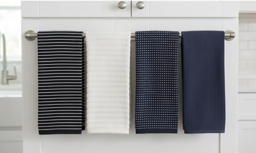 Serafina Home Navy Blue Kitchen Towels Assorted - Image 5