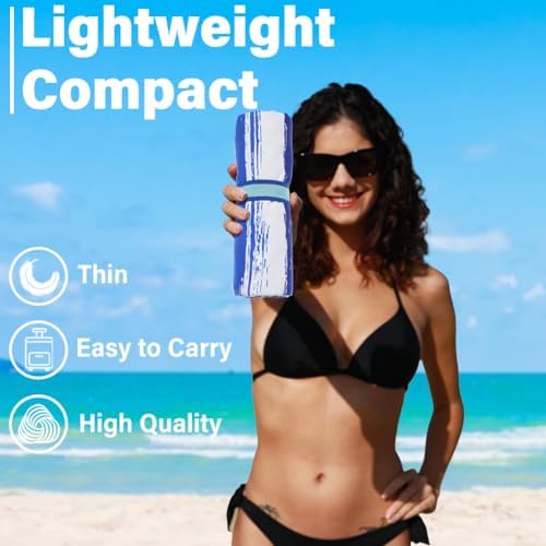 Widdonen Microfiber Beach Towel, Compact 2 Pack-71x32 Inch - Image 2