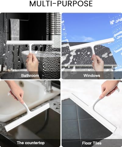 Shower Squeegee Glass Doors, All-Purpose Ergonomic Squeegee - Image 4