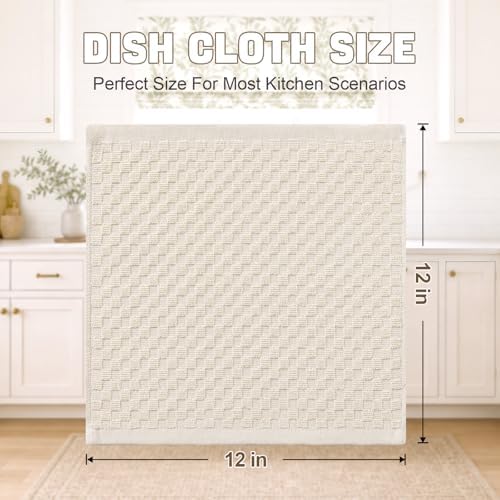 Homaxy 100% Cotton Terry Dish Cloths - Image 3