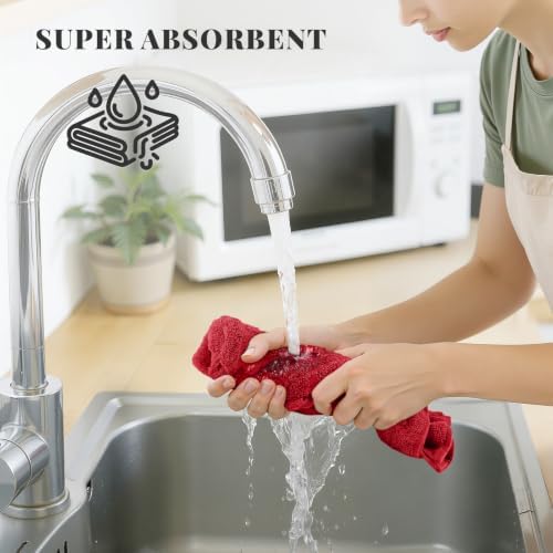 Homaxy 100% Cotton Kitchen Towels 18"x28", 4 Pack Dish Towels - Image 4