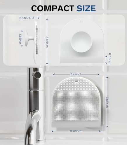 2 Pack Silicone Sink Cleaning Brush - Image 2