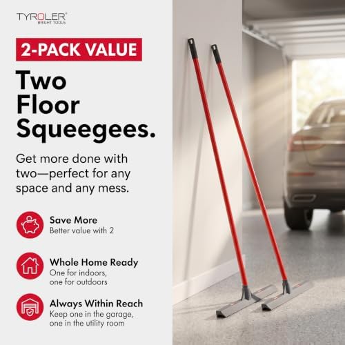 Tyroler 2-Pack 17" Heavy Duty Floor Squeegee - Image 2