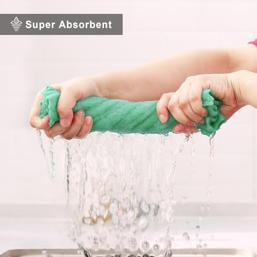 Homaxy 12 Pack Super Soft Absorbent Dish Towels - Image 3