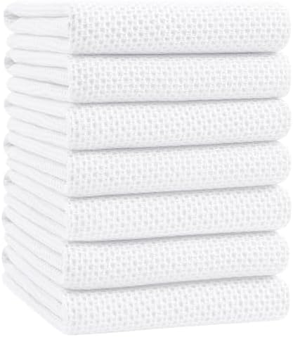 Homaxy 100% Cotton Oversized Waffle Weave Kitchen Towels by Homaxy