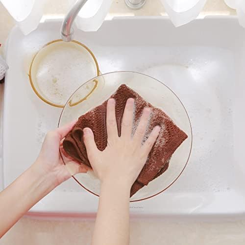 Homaxy 100% Cotton Waffle Weave Kitchen Dish Cloths - Image 4