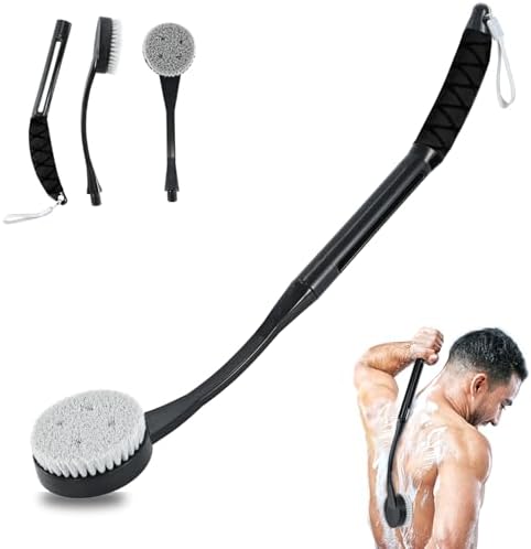 Gobiteli Back Scrubber for Shower, 20.5" Long Handle Shower Brush for Body for by Gobiteli