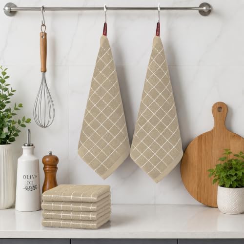 Kitinjoy 100% Cotton Kitchen Towels and Dishcloths Set - Image 6