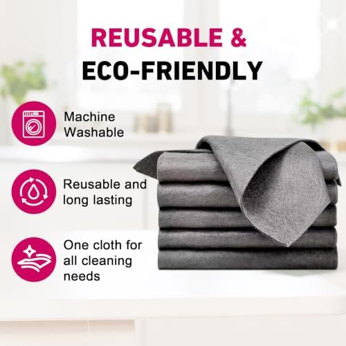 6PCs Magic Cloth, Magic Cleaning Cloth, Reusable Microfiber Cleaning Cloth - Image 5