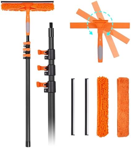 18FT Reach Carbon Fiber Window Squeegee by Msnaile