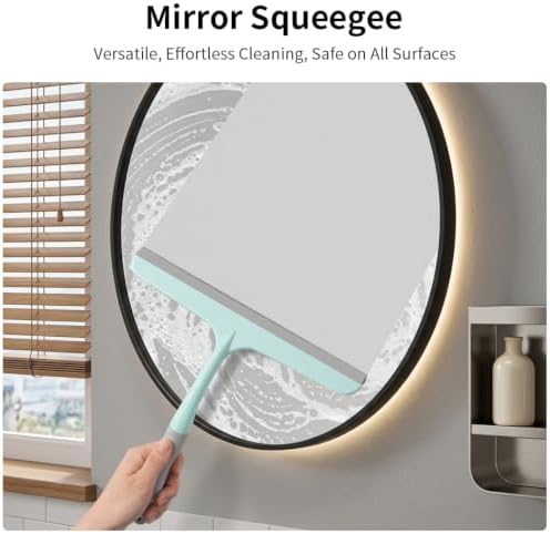 Silicone Squeegee for Shower, and Mirror-Flexible Household Cleaning Tool for - Image 4