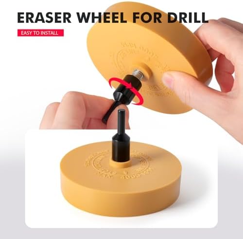 FOSHIO Eraser Wheel for Drill, Decal Remover Wheel - Image 4