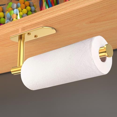 VAEHOLD Adhesive Paper Towel Holder Under Cabinet Wall Mount - Image 5