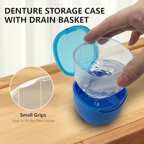 Denture Cleaning Case Dental Retainer Container Soaking Cup - Image 6