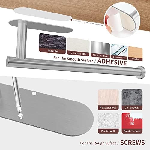 DEKAVA Paper Towel Holder Under Cabinet Wall Mount - Image 6