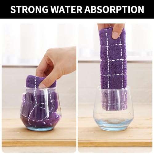 Homaxy 100% Cotton Terry Kitchen Towels, 2 Pack - Image 3