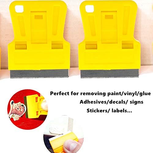 1.5 inch High Visibility Mini Razor Blade Scraper Glass Scraper Paint Window - Image 2