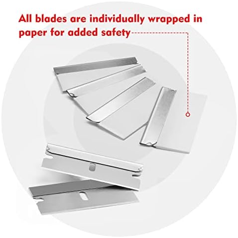 WORKPRO 200-Pack Single Edge Razor Blades, Carbon Steel Scraper Blades - Image 3