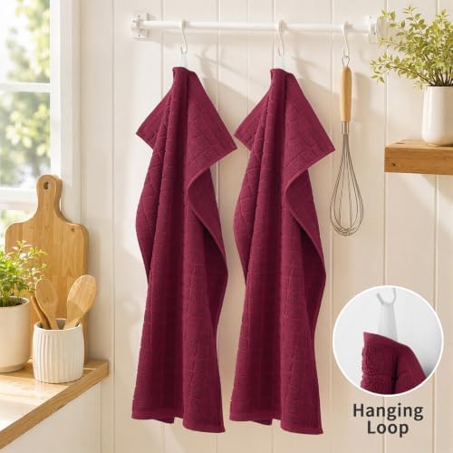 Kitinjoy Premium Cotton Check Kitchen Towels 6 Pack - Image 5