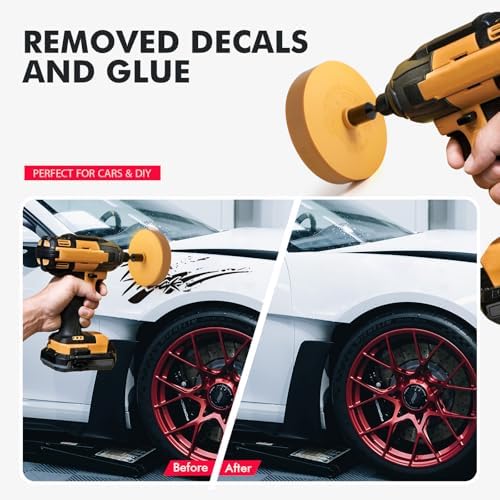 FOSHIO Eraser Wheel for Drill, Decal Remover Wheel - Image 5