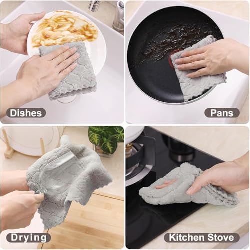 Homaxy 18 Pack Super Soft Absorbent Dish Cloths - Image 5