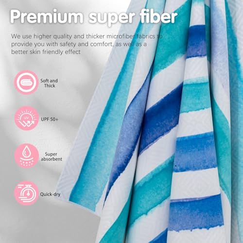 2 Pack Microfiber Beach Towel - Image 5