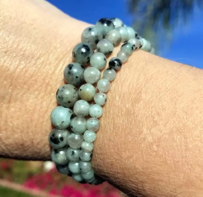 Zenkeeper 116 Pcs Kiwi Jasper Beads - Image 5