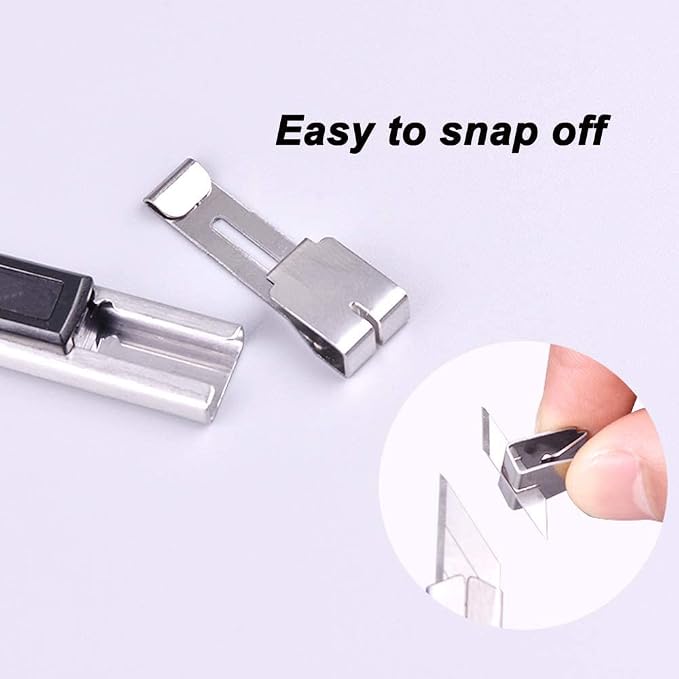 9mm Snap Off Utility Knife 3 Pack High Hardness Retractable Box Cutters - Image 8