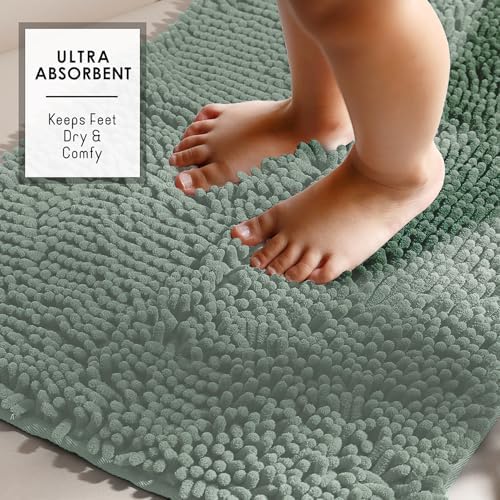 Hearth & Harbor Bathroom Rugs, Chenille Bath Mat - Image 6
