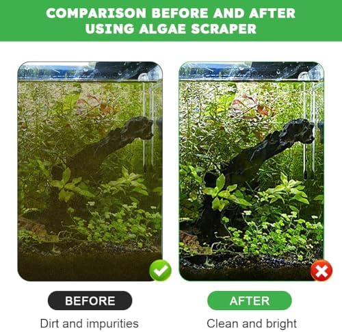 21" Aquarium Scraper Cleaner, Fish Tank Glass Cleaner - Image 6