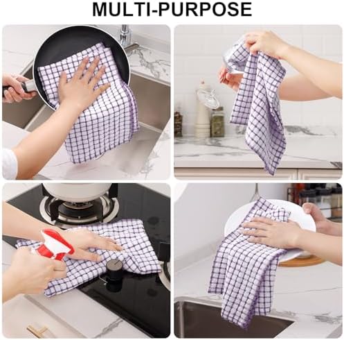 Kitinjoy Cotton 5 Pack Terry Kitchen Towels - Image 4