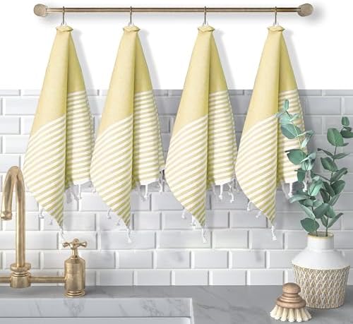 Turkish Kitchen Towels 18x26 Inches by SoftopiaCotton