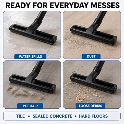 1.25” Squeegee Floor Tool for Wet/Dry Vacuums – Water Removal Attachment - Image 3