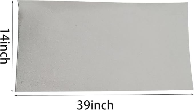 Grey EVA Foam Cosplay, 1 Piece of 2mm Craft Foam,Cosplay Foam, 14" x 39" Ultra-high Density 80 kg/m3 EVA Foam Sheets (Grey-2mm)