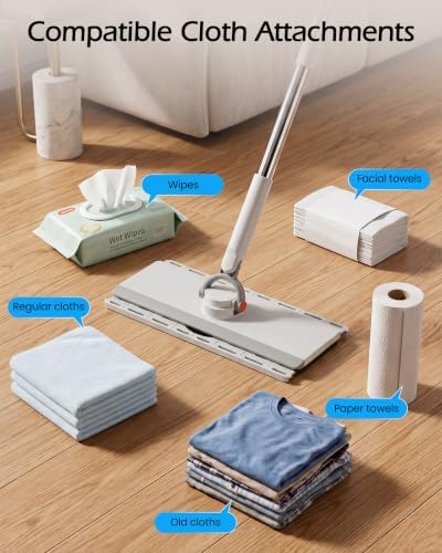 MASTERTOP Snap Grip Mop, Hands Free Flat Mop - Image 7