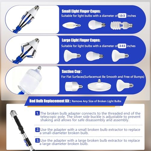 20FT Light Bulb Changer for High Ceilings Kit - Image 6