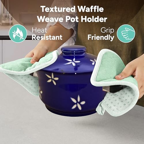 Casa Platino Heat Resistant Oven Mitts & Pot Holders, 4-Piece – Oven Mitt - Image 5