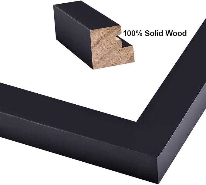 RPJC 8x10 Picture Frames Made of Solid Wood High Definition Glass - Image 2